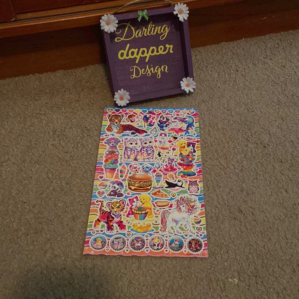 VNTG (90’s-early 2000’s) Lisa Frank Sticker Sheet -New